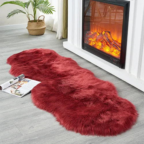 Tapis Douceur Polaire rouge
