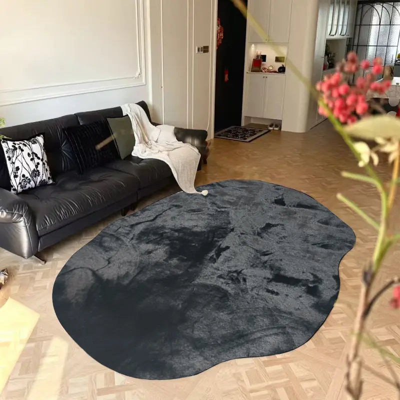 Tapis Nuage Cocooning ultra doux dans un salon chaleureux
