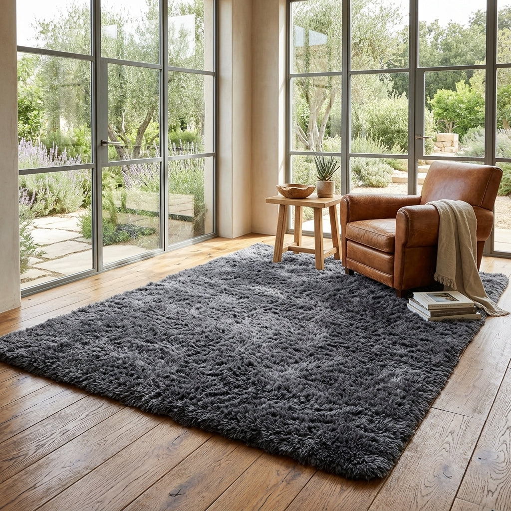 Tapis doux effet nuage pour chambre et salon