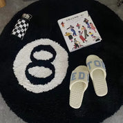 Tapis rond 8 Ball style billard