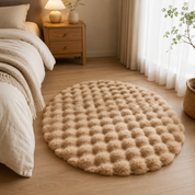 Tapis rond moelleux effet nuage pour décoration cocooning