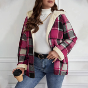 Veste Pilou Pilou Carreaux Vintage rose