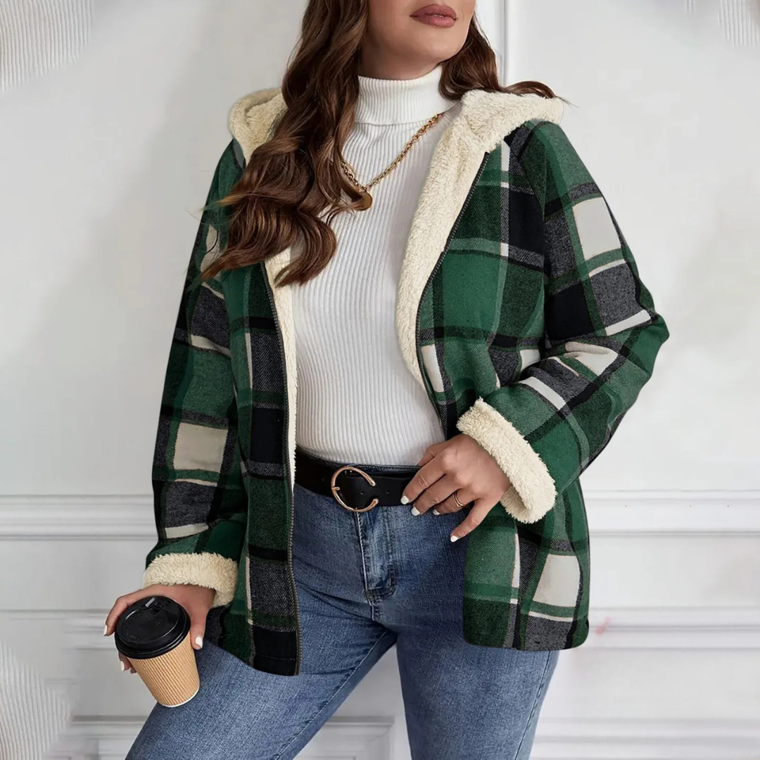 Veste Pilou Pilou Carreaux Vintage verte