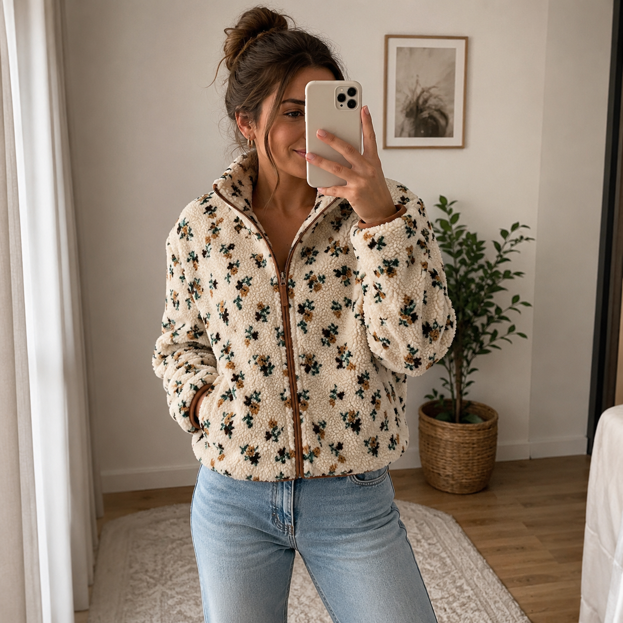 Veste Pilou Pilou Cocon Fleuri