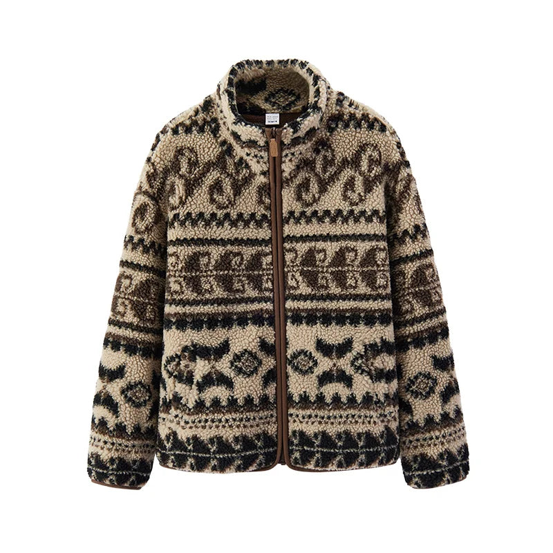 Veste Pilou Pilou Cocon Fleuri marron