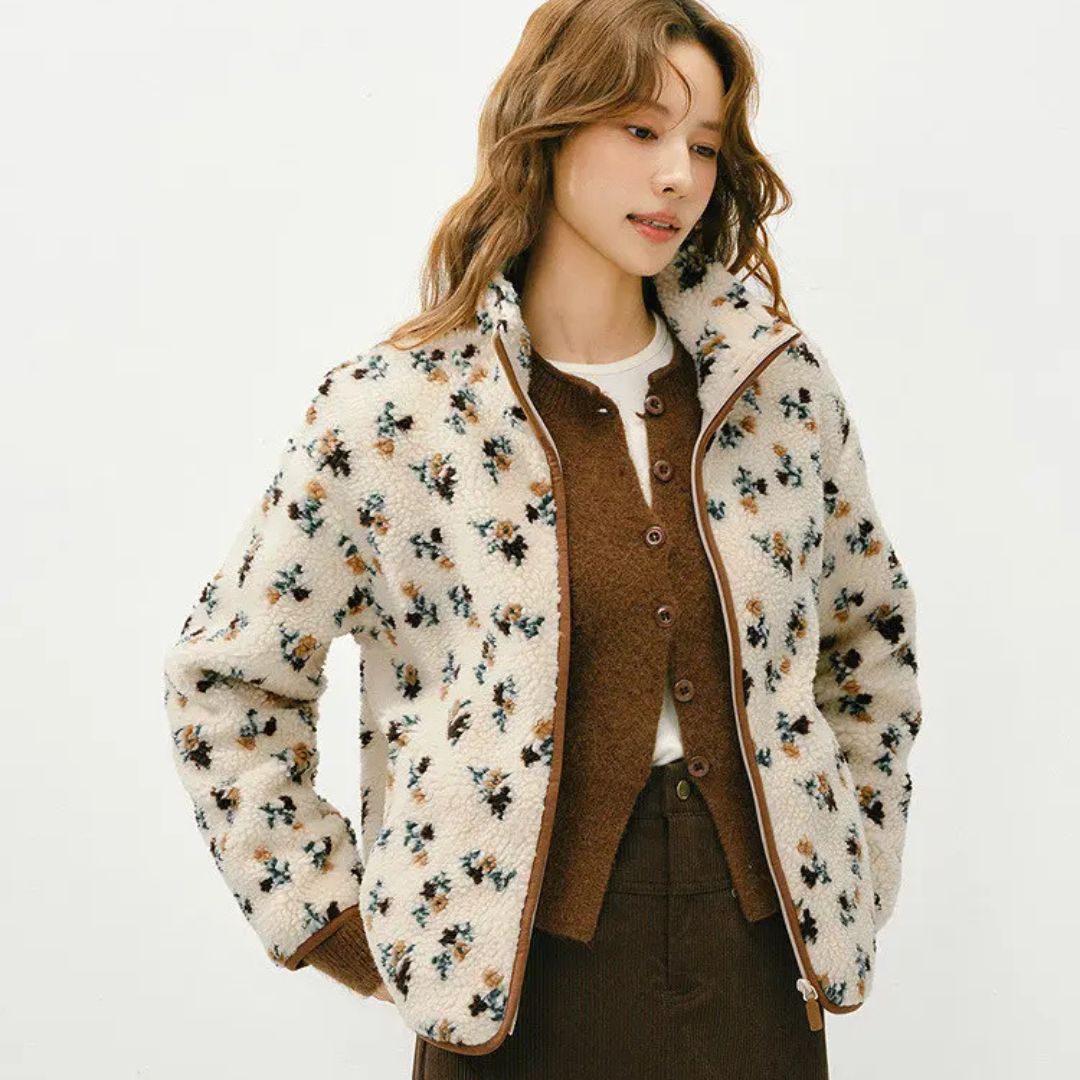 Veste Pilou Pilou Cocon Fleuri ultra douce