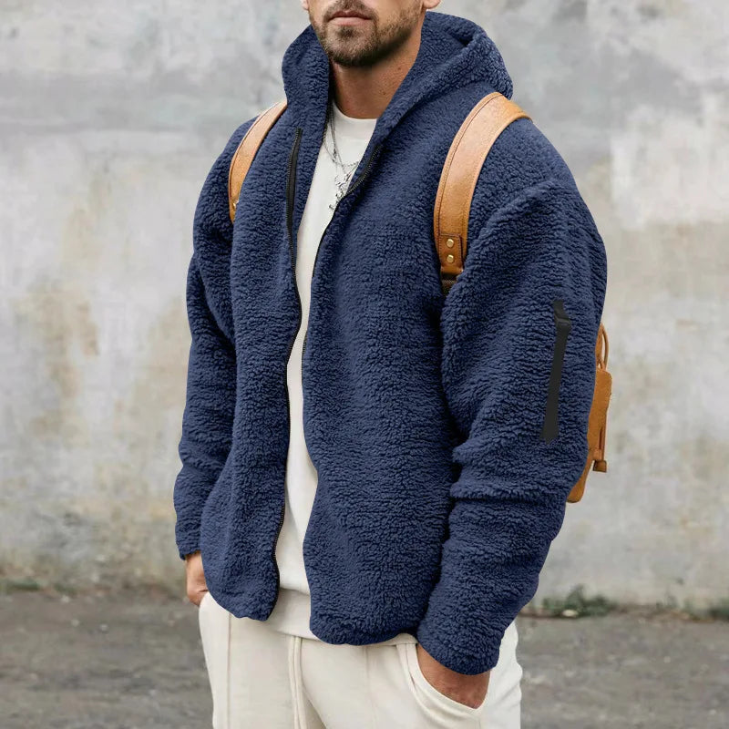 Veste Pilou Pilou Cocon d'Hiver bleue