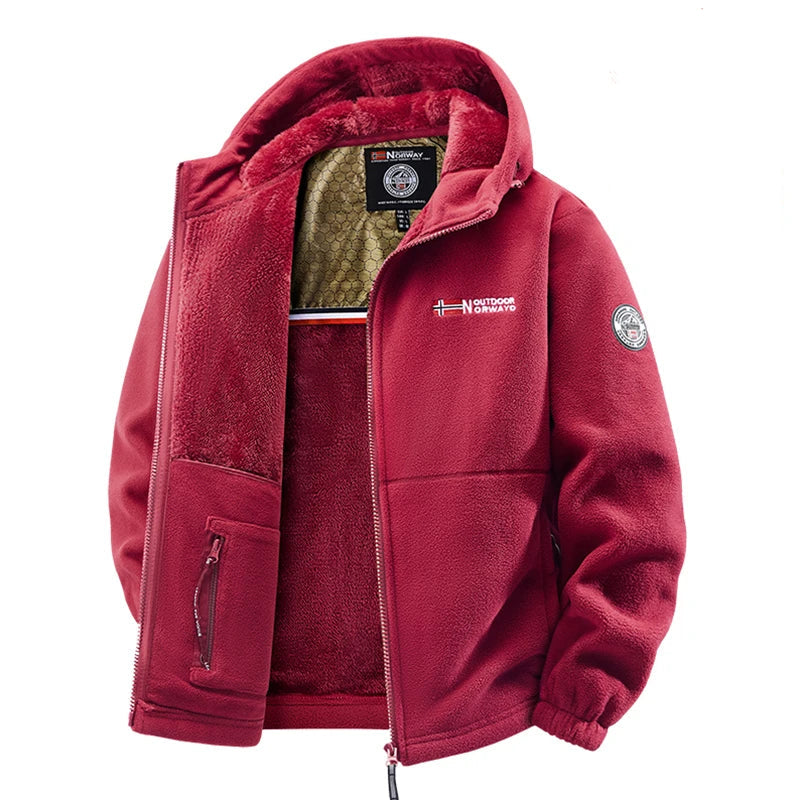 Veste Pilou Pilou Grand Nord rouge
