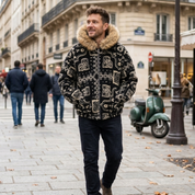 Veste Pilou Pilou à motifs nordiques
