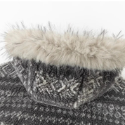 Veste Pilou Pilou chaude avec capuche en fausse fourrure