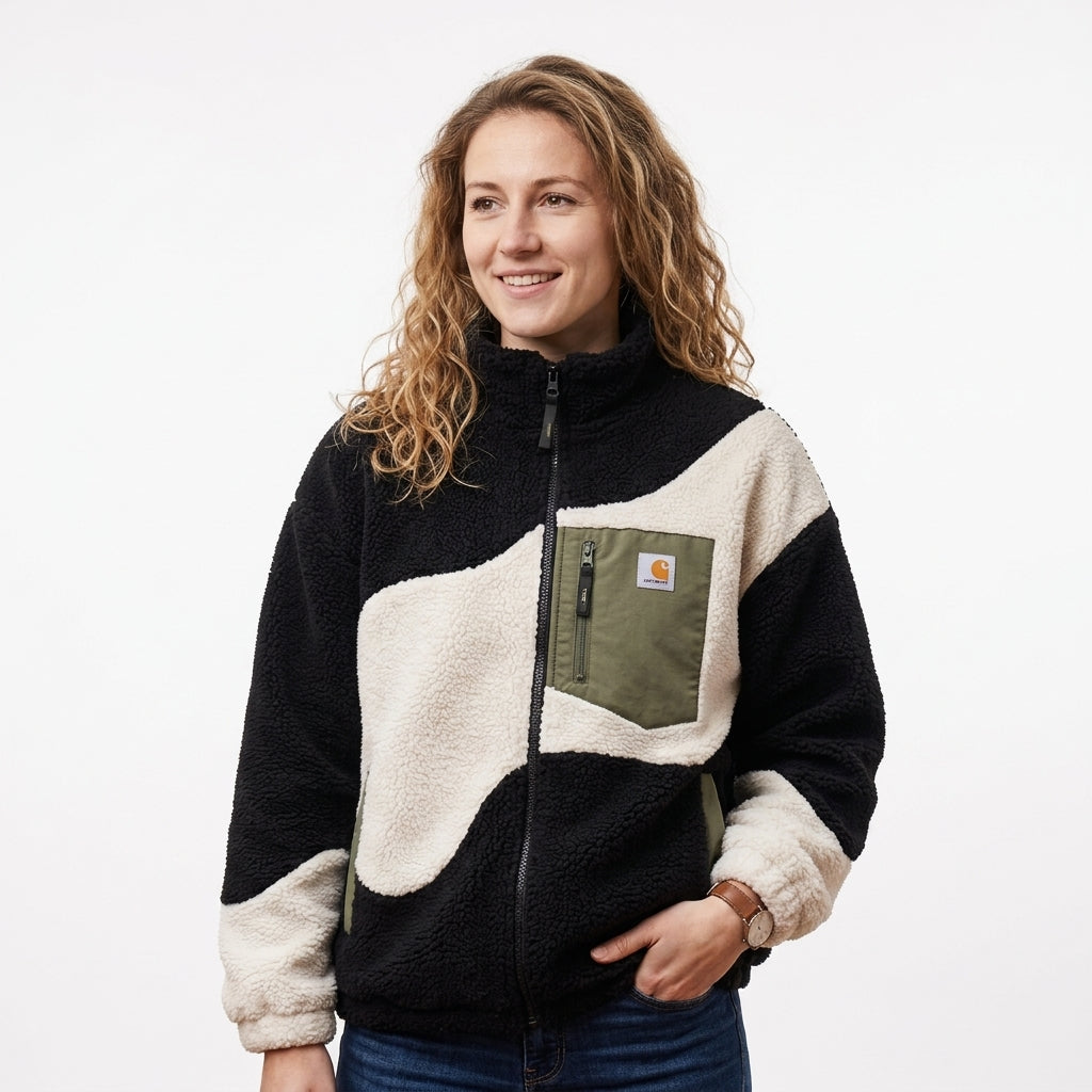 Veste d'intérieur femme peluche
