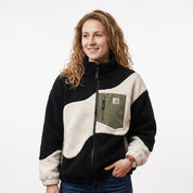 Veste d'intérieur femme peluche