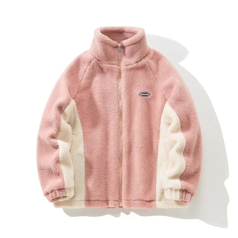 Veste effet mouton femme