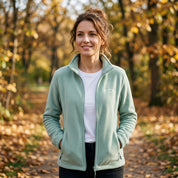 Veste pilou pilou cocooning verte femme