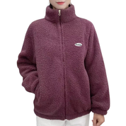 Veste polaire mauve pilou pilou chaude femme 