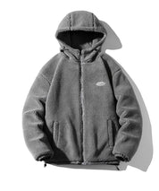 Veste polaire mouton homme, veste polaire effet mouton homme