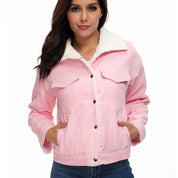 Veste velours côtelé femme style rétro intemporel