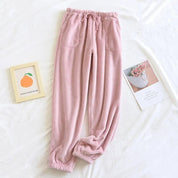 Bas de pyjama pour femme en matière Pilou