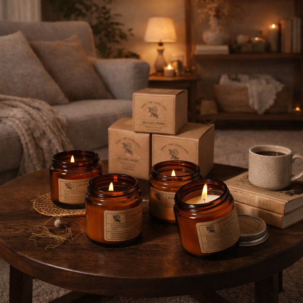 bougie aromathérapie cocooning ambiance cosy