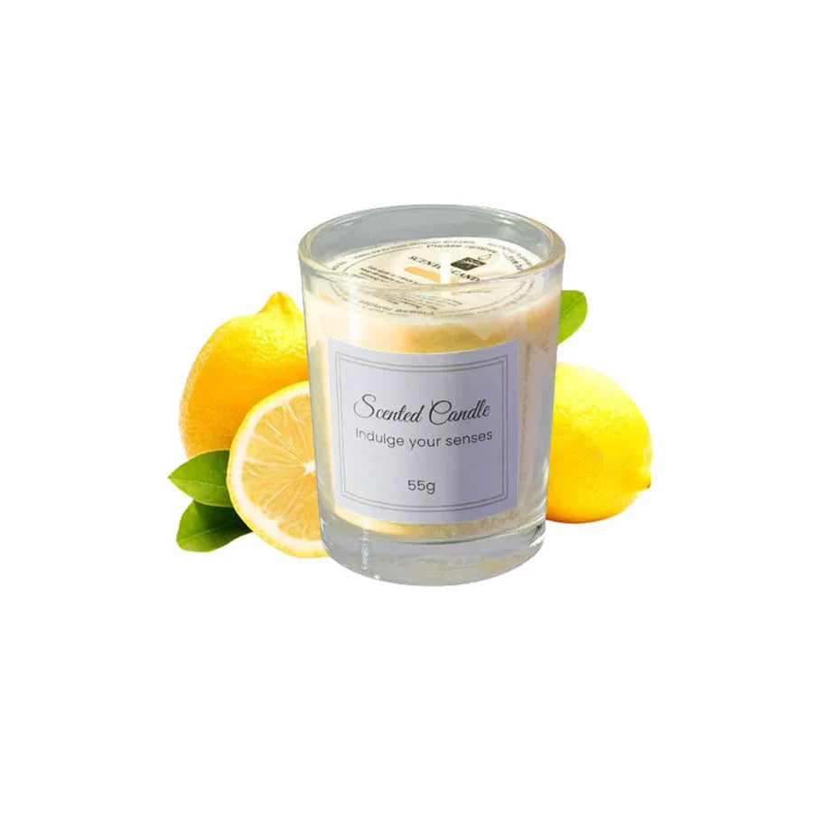 bougie parfumée citron
