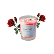 bougie parfumée rose