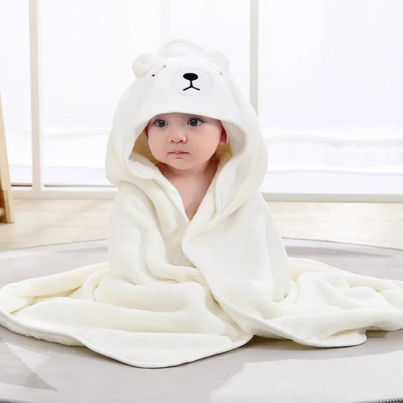 Cape de bain blanche