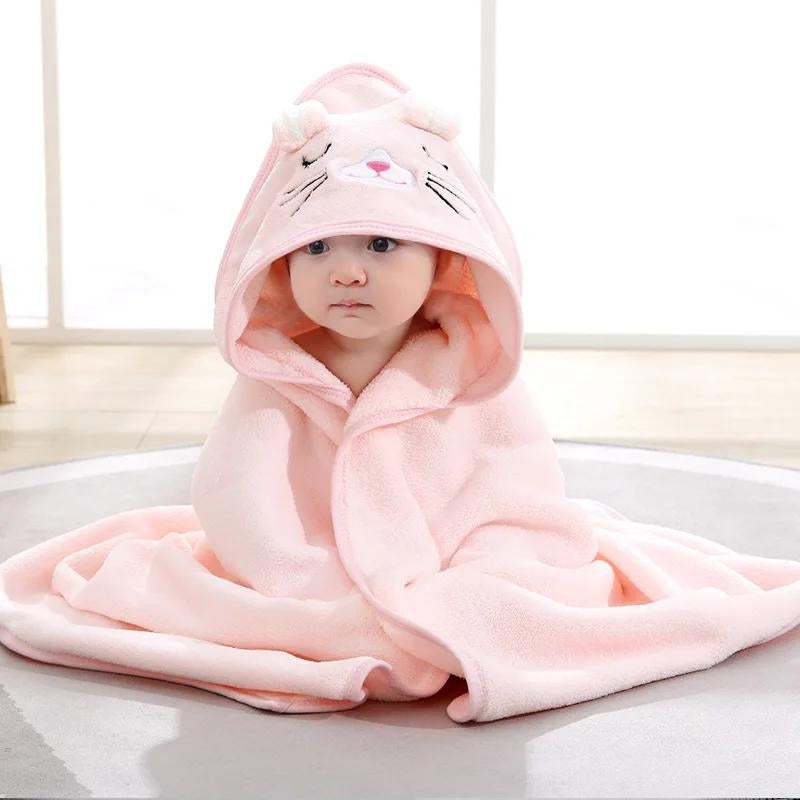 Cape de bain rose
