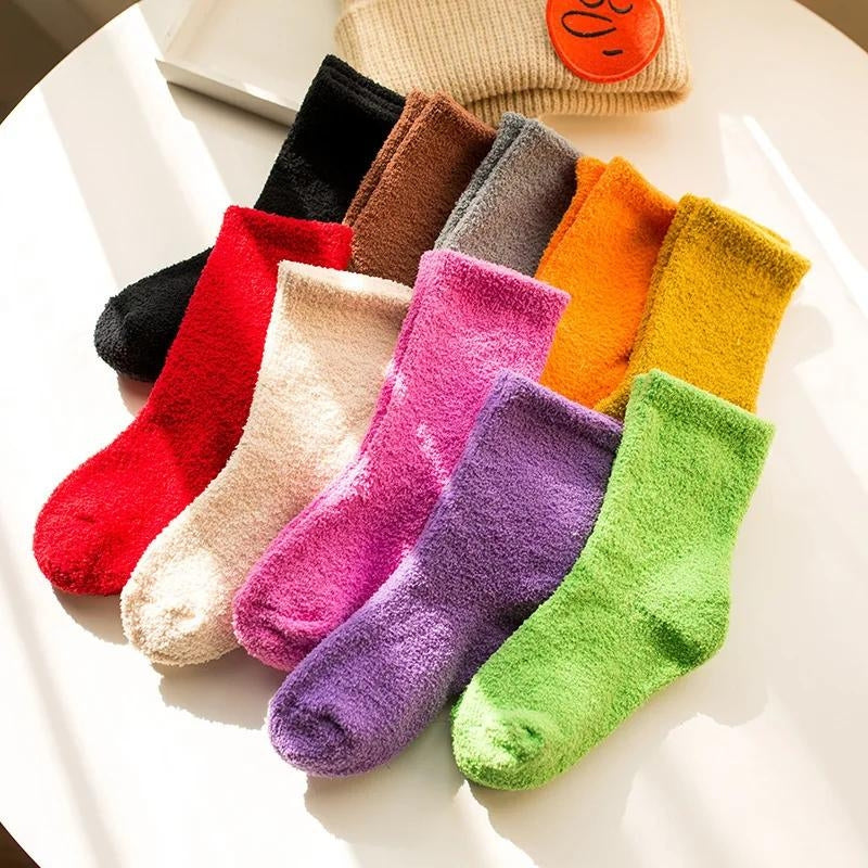Chaussettes de couleur crème en matière Pilou Pilou pour enfant