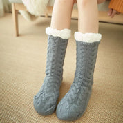 chaussettes pilou cocon de chaleur grise