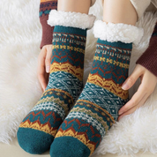 chaussettes pilou pilou avec doublure douce et chaude