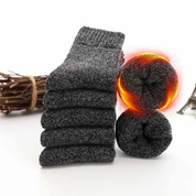chaussettes pilou pilou chaudes lot de 5 paires noir