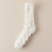 chaussettes pilou pilou moelleuses lot de 5 paires blanches