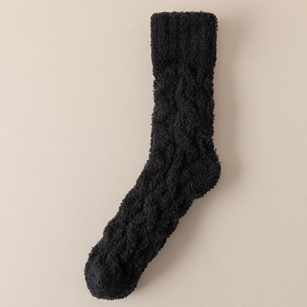 chaussettes pilou pilou moelleuses lot de 5 paires noir