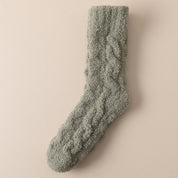 chaussettes pilou pilou moelleuses lot de 5 paires verte