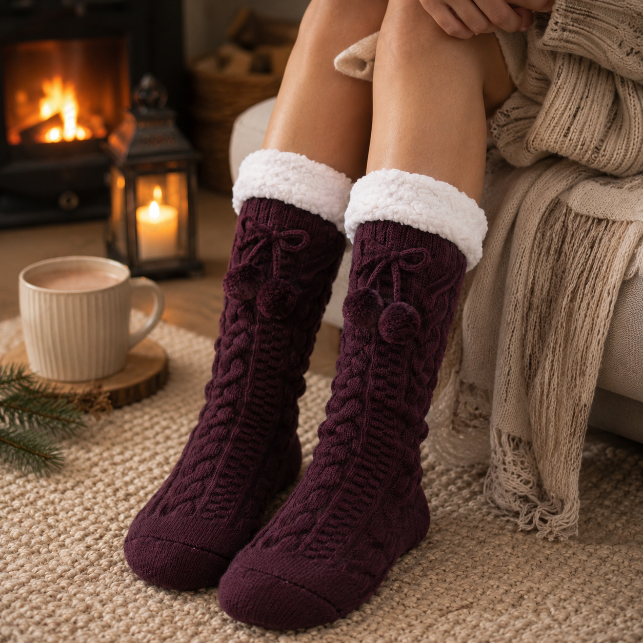 chaussettes pilou pilou montantes