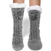 chaussettes pilou pilou montantes grises