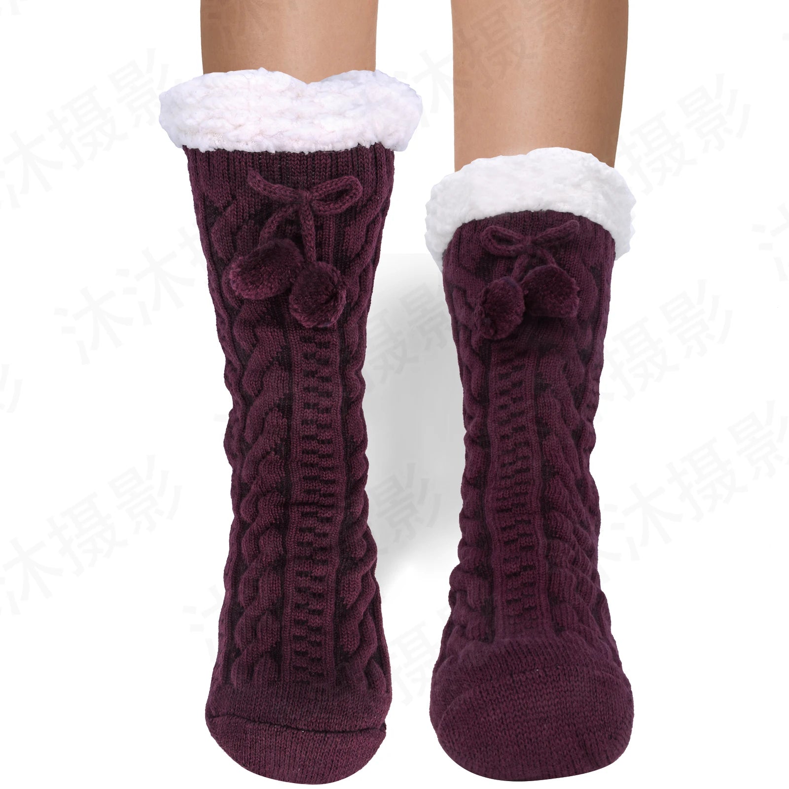 chaussettes pilou pilou montantes pourpre