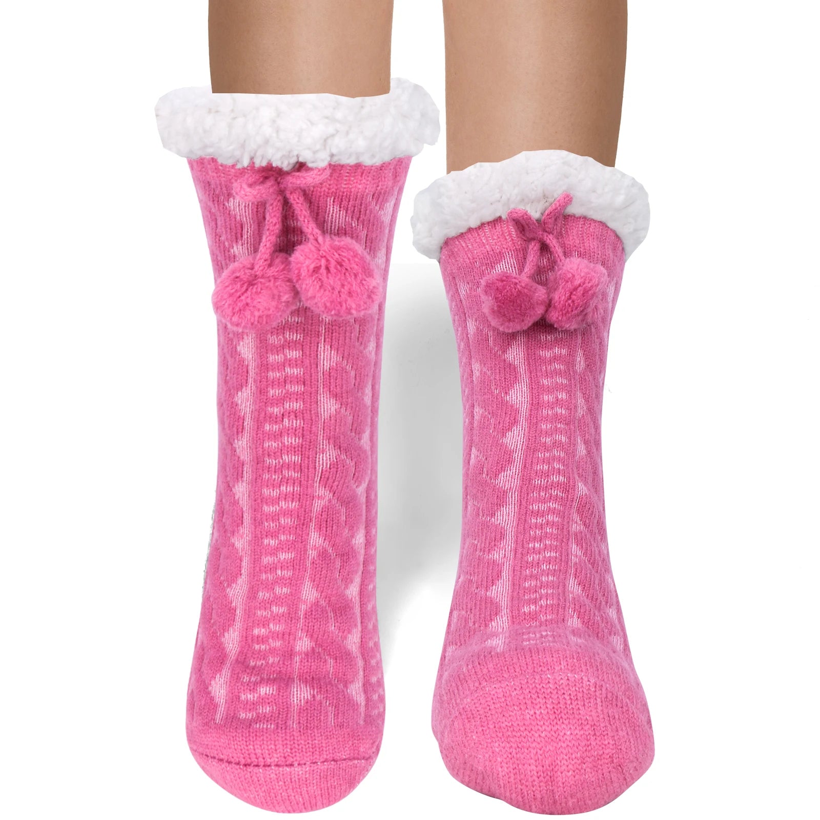 chaussettes pilou pilou montantes rose
