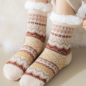 chaussettes pilou pilou nordiques avec motifs scandinaves