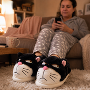 chaussons chat ultra doux hiver