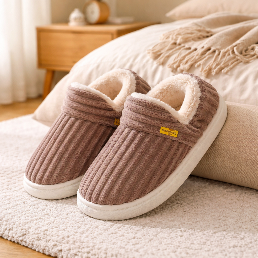 chaussons chauds femme confortables pour l’hiver