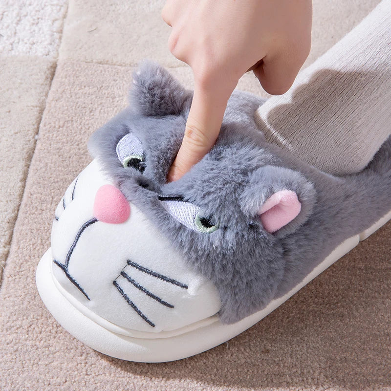 chaussons chauds style chat kawaii