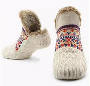 chaussons chaussettes chalet cocooning beige