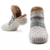 chaussons chaussettes chalet cocooning grise