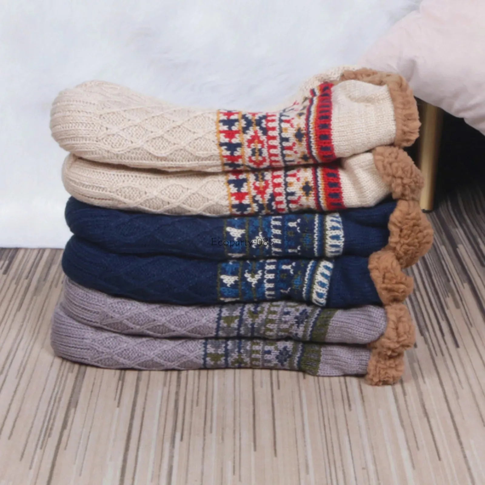 chaussons chaussettes chalet cocooning pour femme et homme