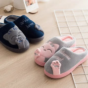 chaussons cocooning patte de chat