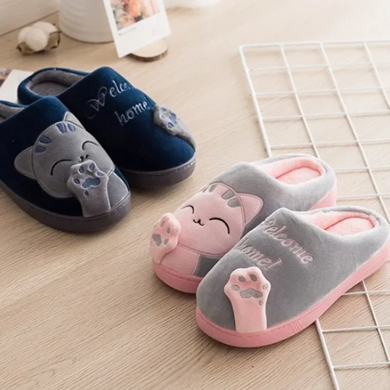 chaussons cocooning patte de chat