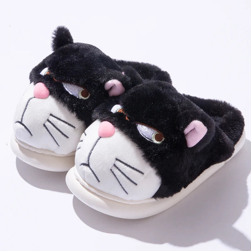 chaussons d’intérieur chat mignon