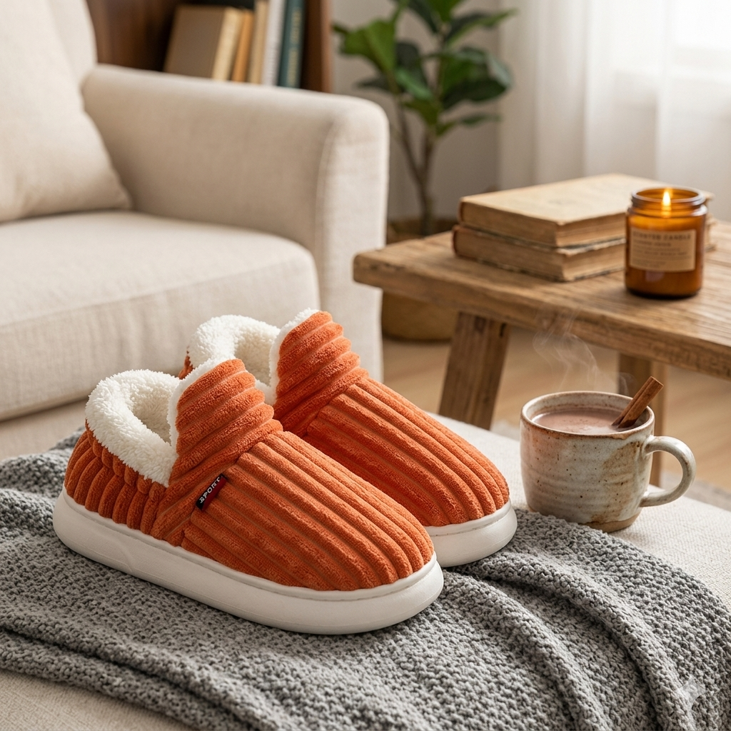 chaussons douillets chauds et confortables
