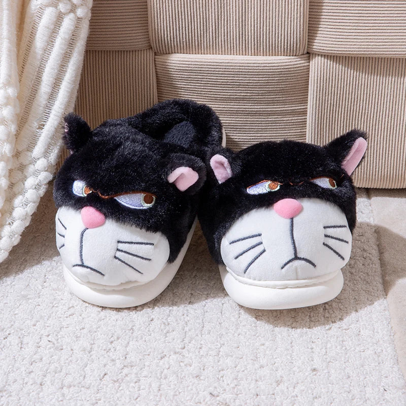chaussons moelleux cocooning chat
